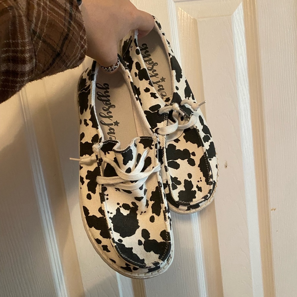 Gypsy Jazz cow print shoes